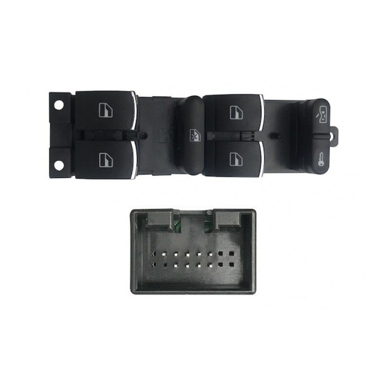Recambio de mando elevalunas delantero izquierdo para universal botonera delantera izquierda seat leon/ toledo/golf iv/passat/bo
