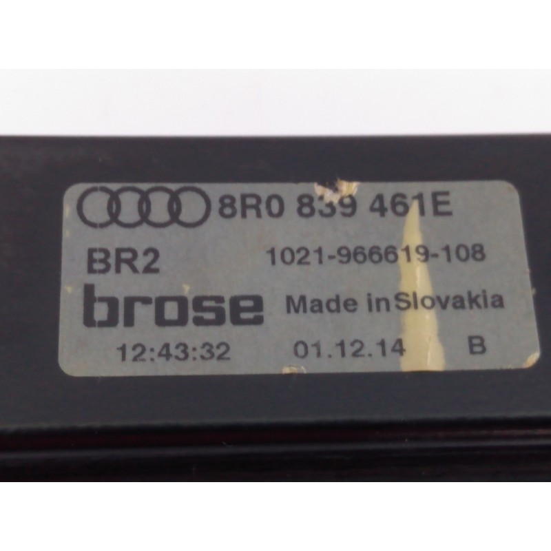 Recambio de elevalunas trasero izquierdo para audi q5 (8r) 2.0 tdi quattro (140kw) referencia OEM IAM 8R0839461E 8K0959811A E1-B
