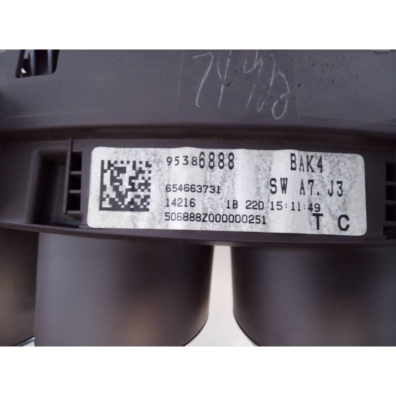 Recambio de cuadro instrumentos para opel mokka excellence referencia OEM IAM 95386888 654663731 E3-A5-23-4