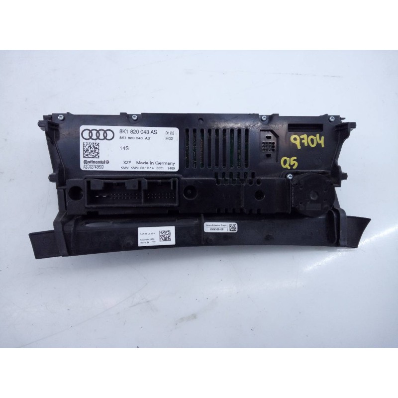 Recambio de mando climatizador para audi q5 (8r) 2.0 tdi quattro (140kw) referencia OEM IAM 8K1820043AS  E2-A1-44-7