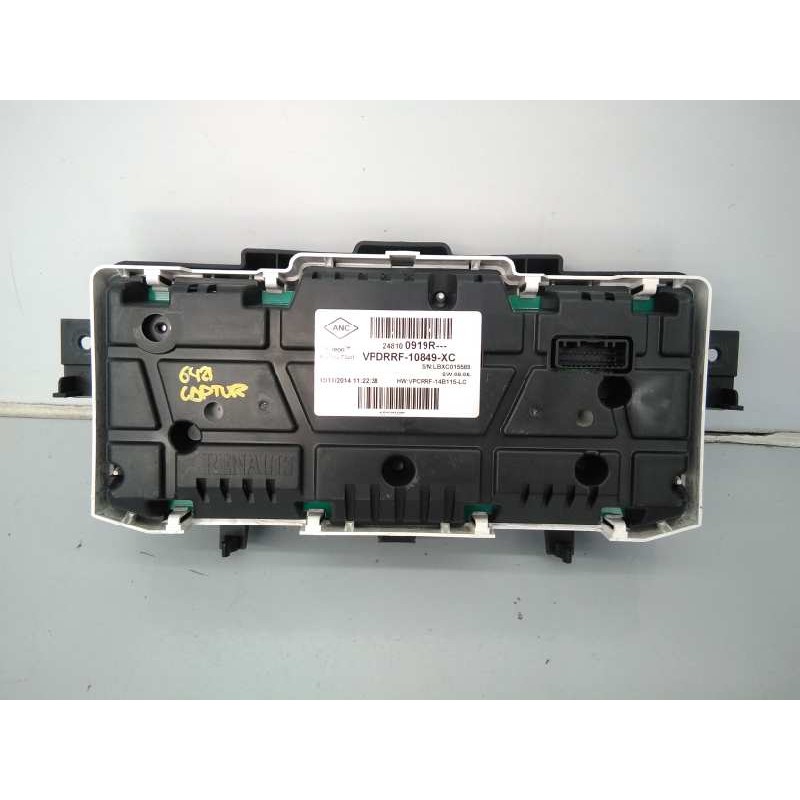 Recambio de cuadro instrumentos para renault captur life referencia OEM IAM 248100919R 10849XC E2-A1-38-7