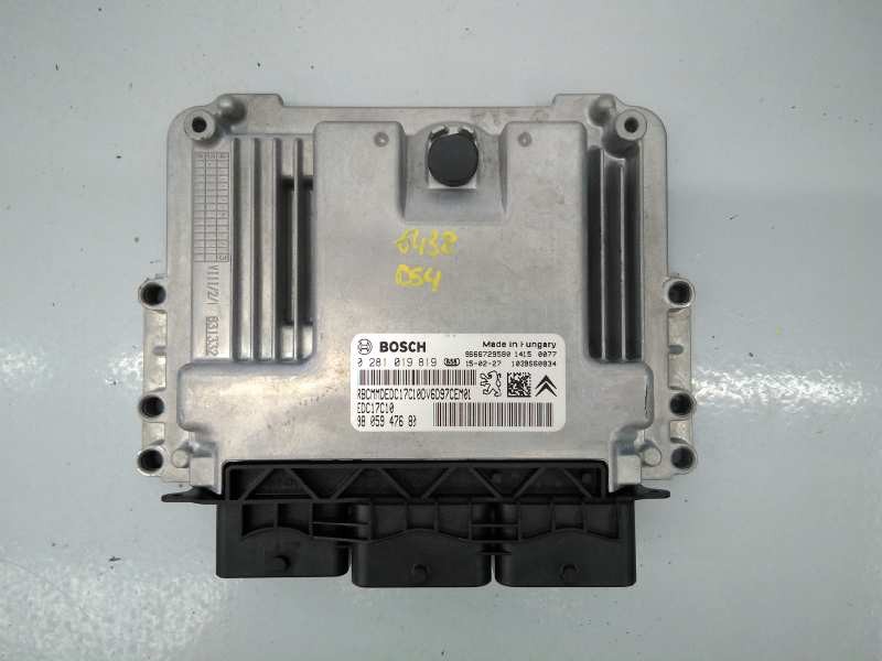 Recambio de centralita motor uce para citroën ds4 design referencia OEM IAM 0281019819 9805947680 E3-A1-44-2