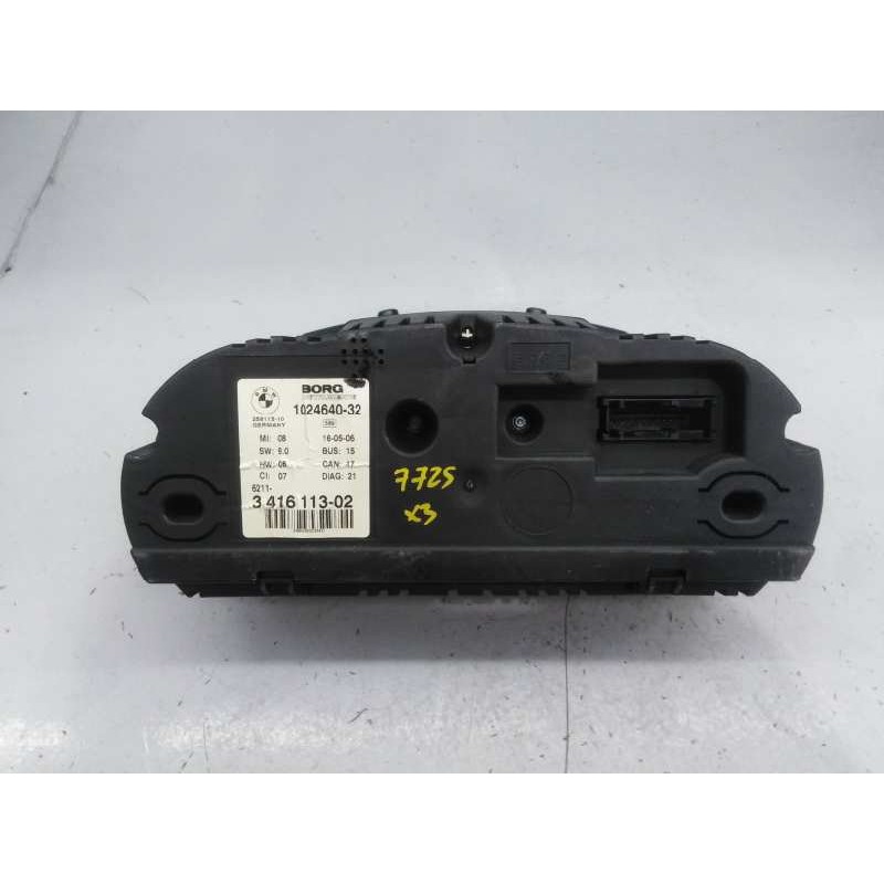 Recambio de cuadro instrumentos para bmw x3 (e83) 2.0d referencia OEM IAM 102464032 341611302 E3-A2-25-1