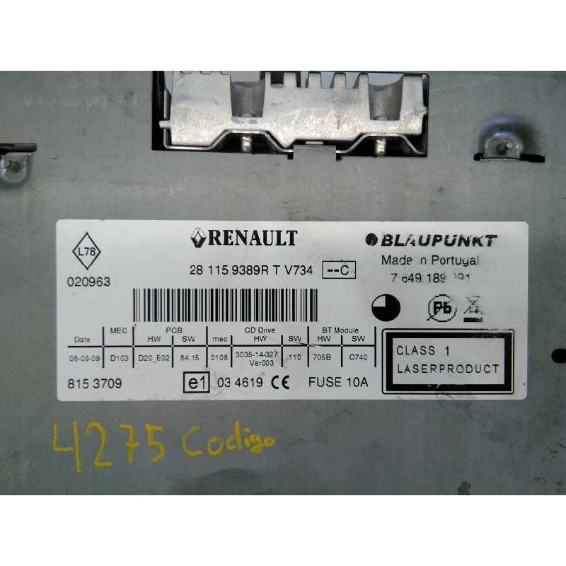 Recambio de sistema navegacion gps para renault scenic iii dynamique referencia OEM IAM 248109171R  E2-A1-33-8