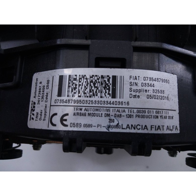 Recambio de airbag delantero izquierdo para fiat ducato furgón 33 (290) 180 power (rs: 3000 mm) (l1h1) referencia OEM IAM 073548