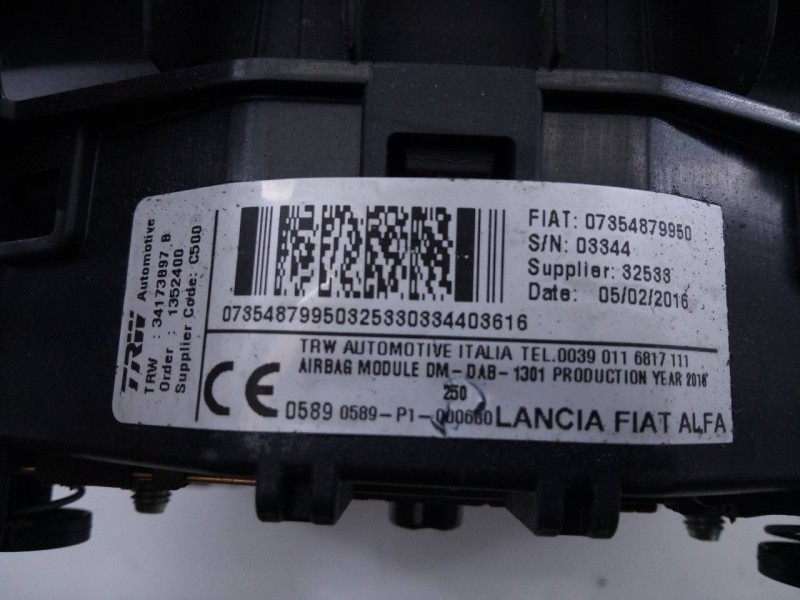 Recambio de airbag delantero izquierdo para fiat ducato furgón 33 (290) 180 power (rs: 3000 mm) (l1h1) referencia OEM IAM 073548