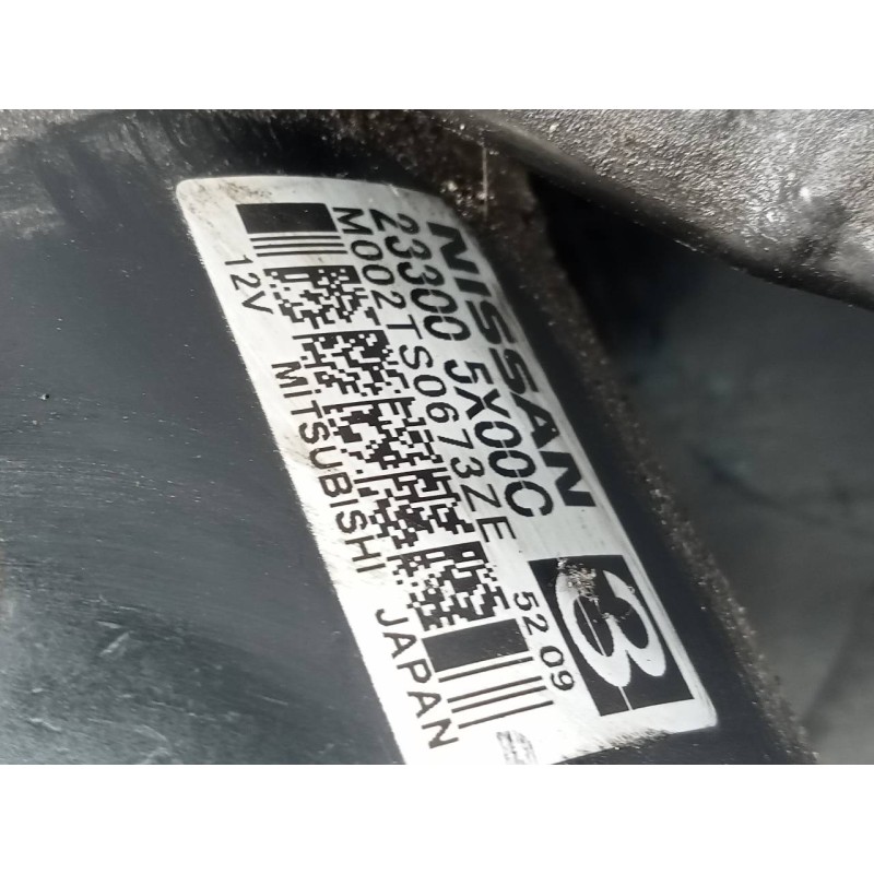 Recambio de motor arranque para nissan nt400 cabstar (01/20214) cabstar 35.xx cabina simple cabina individual referencia OEM IAM
