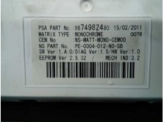 Recambio de cuadro instrumentos para peugeot 5008 premium referencia OEM IAM 9676464480  E3-B2-44-3 2