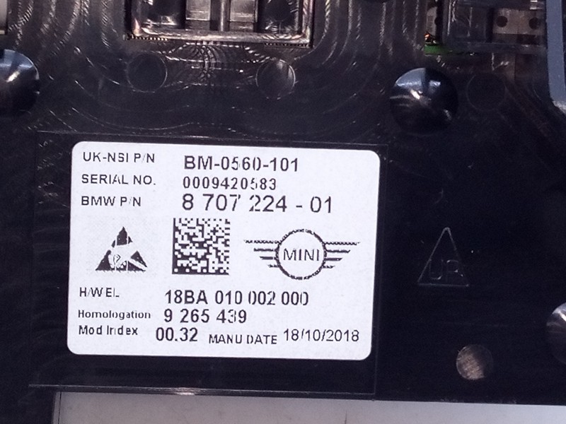 Recambio de cuadro instrumentos para mini countryman (f60) cooper referencia OEM IAM 870722401 9265439 E3-A2-24-4