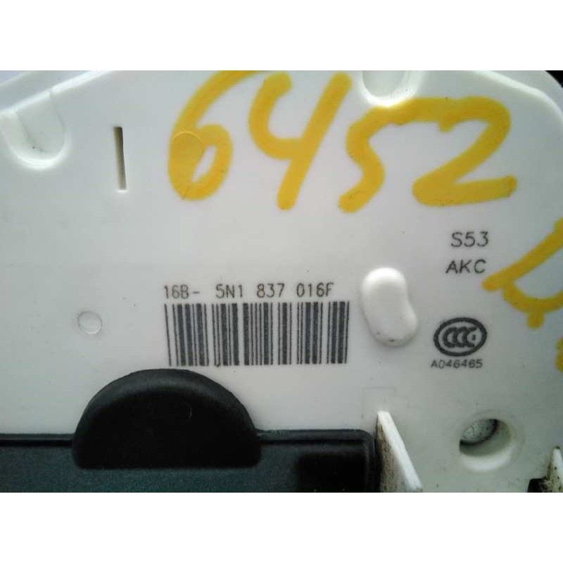 Recambio de cerradura puerta delantera derecha para volkswagen tiguan (5n2) advance bluemotion referencia OEM IAM 5N1837016F 5N0