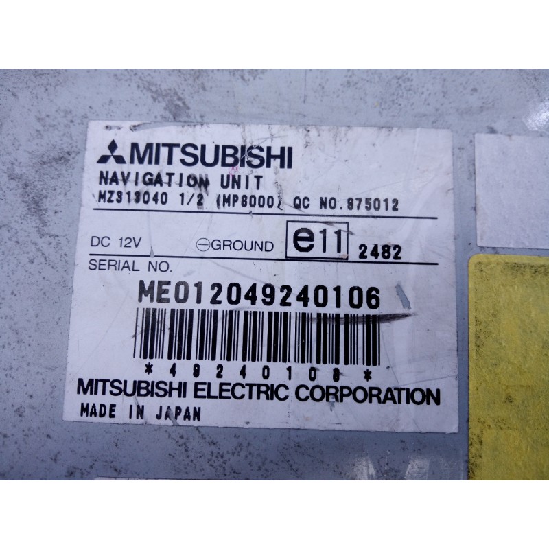 Recambio de sistema navegacion gps para mitsubishi montero (v60/v70) 3.2 di-d gls hunter (5-ptas.) referencia OEM IAM ME01204924