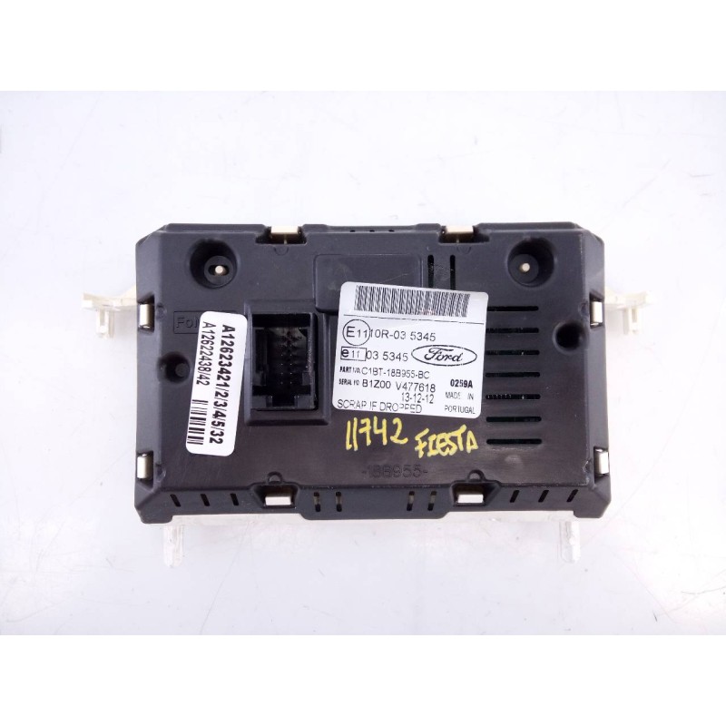 Recambio de pantalla multifuncion para ford fiesta (ccn) trend referencia OEM IAM C1BT18B955BC 10R035345 E3-B3-34-1