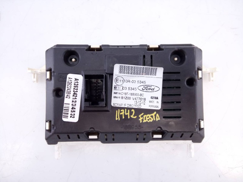 Recambio de pantalla multifuncion para ford fiesta (ccn) trend referencia OEM IAM C1BT18B955BC 10R035345 E3-B3-34-1