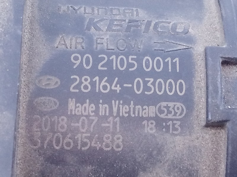 Recambio de caudalimetro para hyundai ioniq hybrid referencia OEM IAM 2816403000 9021050011 E3-A3-43-2