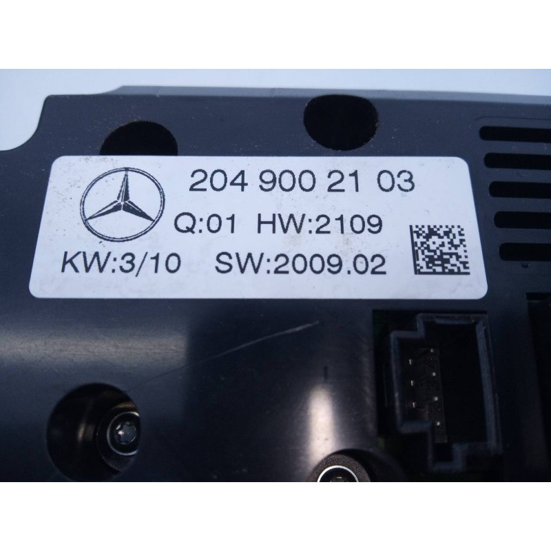 Recambio de mando climatizador para mercedes-benz clase c (w204) berlina c 200 cdi blueefficiency (204.001) referencia OEM IAM 2