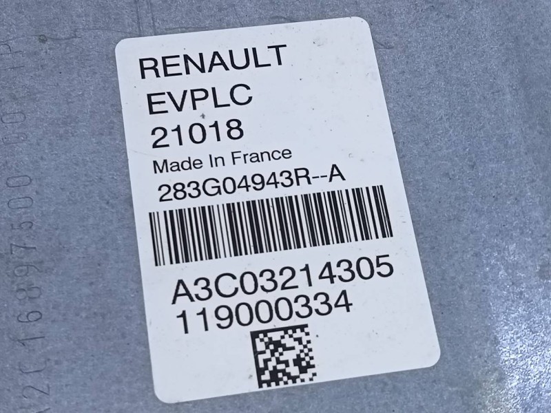 Recambio de centralita cambio automatico para renault zoe bose referencia OEM IAM 283G04943R  E2-A1-40-2