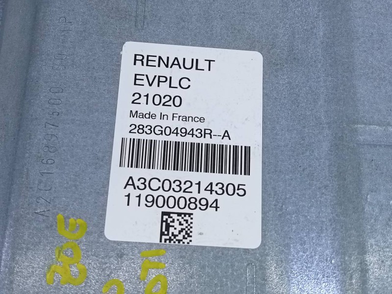 Recambio de centralita cambio automatico para renault zoe bose referencia OEM IAM 283G04943R A3C03214305 E2-A1-40-2