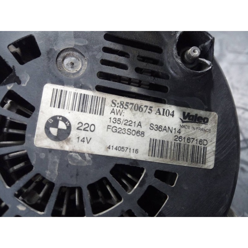 Recambio de alternador para bmw x5 (f15) xdrive40d referencia OEM IAM 8570675AI04 FG23S 68 P3-A4-23-5