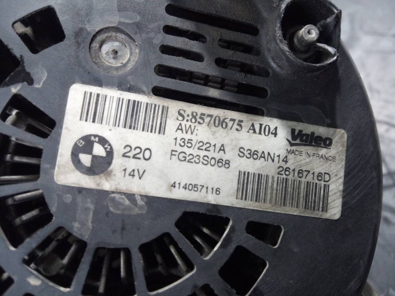Recambio de alternador para bmw x5 (f15) xdrive40d referencia OEM IAM 8570675AI04 FG23S 68 P3-A4-23-5