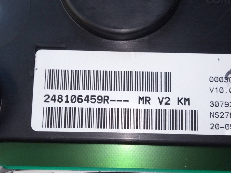 Recambio de cuadro instrumentos para dacia duster ambiance 4x2 referencia OEM IAM 248106459R  E2-A1-40-7