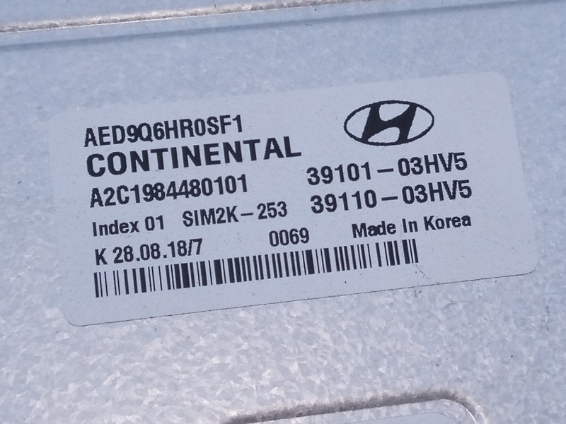 Recambio de centralita motor uce para hyundai ioniq hybrid referencia OEM IAM 391A103HV5 A3C0114140101 E3-A3-43-2