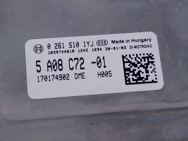 Recambio de centralita motor uce para mini cabrio (f57) cooper referencia OEM IAM 5A08C7201 0261S101YJ E3-A2-25-1