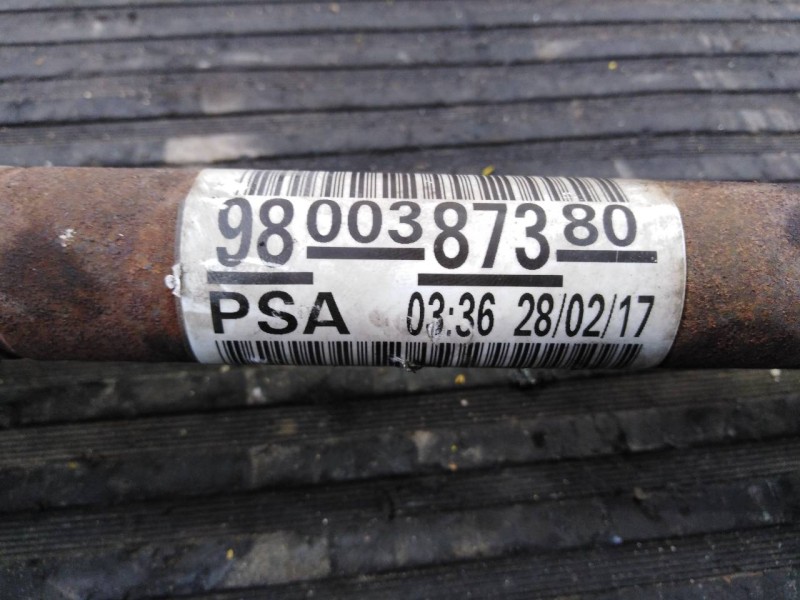 Recambio de transmision delantera izquierda para peugeot 2008 (--.2013) allure referencia OEM IAM 9800387380  