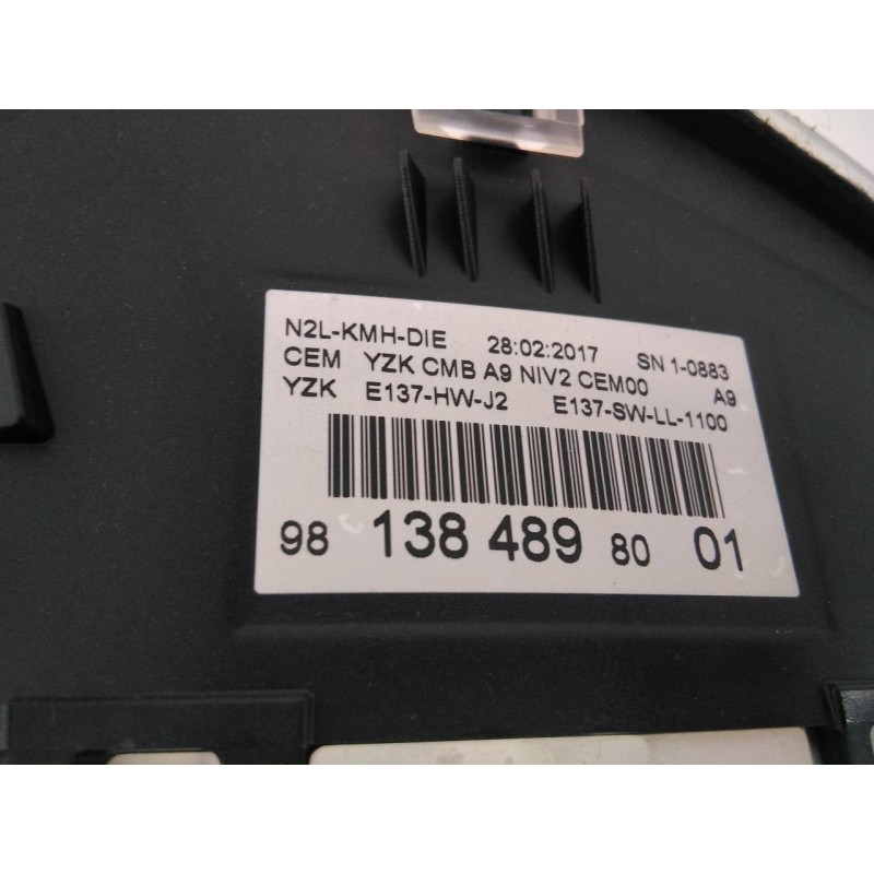 Recambio de cuadro instrumentos para peugeot 2008 (--.2013) allure referencia OEM IAM 9813848980  E3-B2-48-3