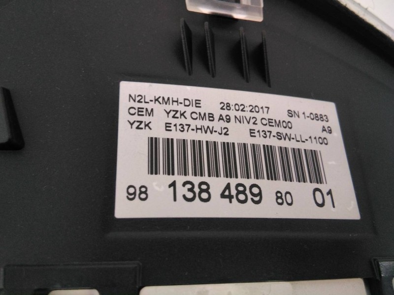 Recambio de cuadro instrumentos para peugeot 2008 (--.2013) allure referencia OEM IAM 9813848980  E3-B2-48-3