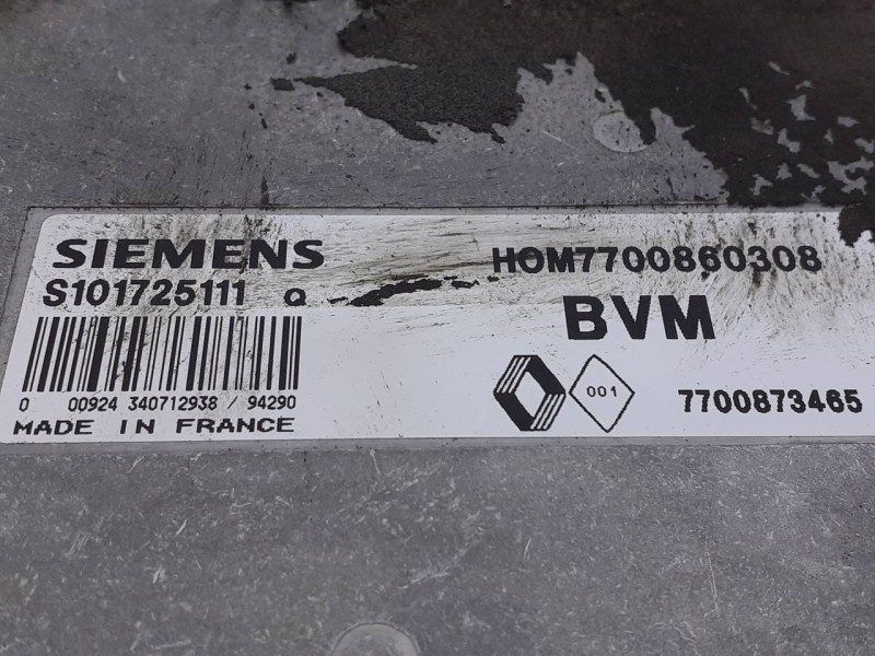 Recambio de centralita motor uce para renault laguna (b56) 1.8 anade referencia OEM IAM 7700873465 S101725111 E2-A1-45-3