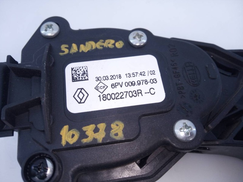 Recambio de pedal acelerador para dacia sandero stepway referencia OEM IAM 180022703R 6PV00997803 E2-A1-14-2