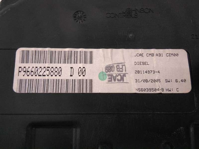 Recambio de cuadro instrumentos para citroën c3 1.4 hdi audace referencia OEM IAM P9660225880  E3-B2-43-2