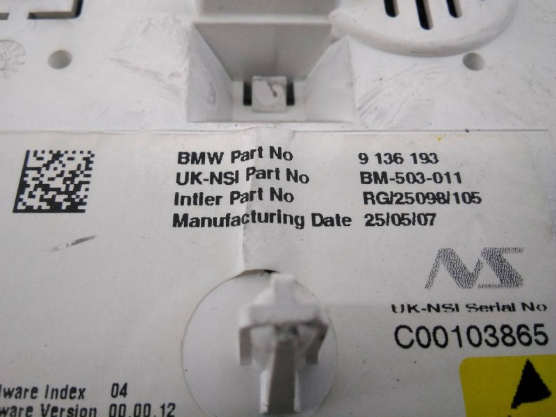 Recambio de cuadro instrumentos para bmw mini (r56) cooper d referencia OEM IAM 9136193  E3-A2-53-1