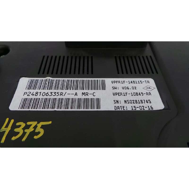 Recambio de cuadro instrumentos para renault megane iv berlina 5p zen referencia OEM IAM 248106335R  E1-A1-3-3