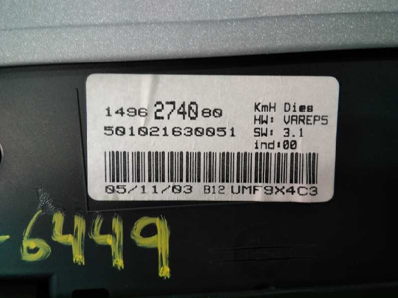 Recambio de cuadro instrumentos para peugeot 807 sv referencia OEM IAM 149674080 501021630051 E3-B2-34-5