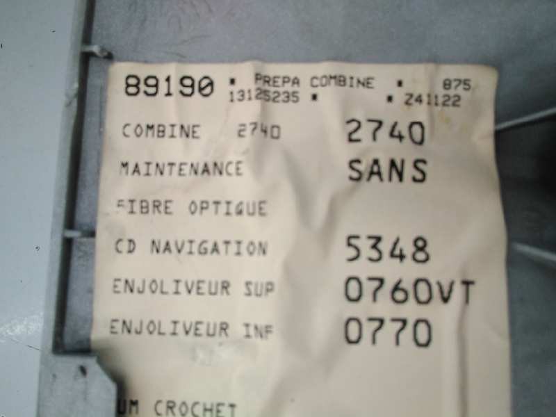 Recambio de cuadro instrumentos para peugeot 807 sv referencia OEM IAM 149674080 501021630051 E3-B2-34-5