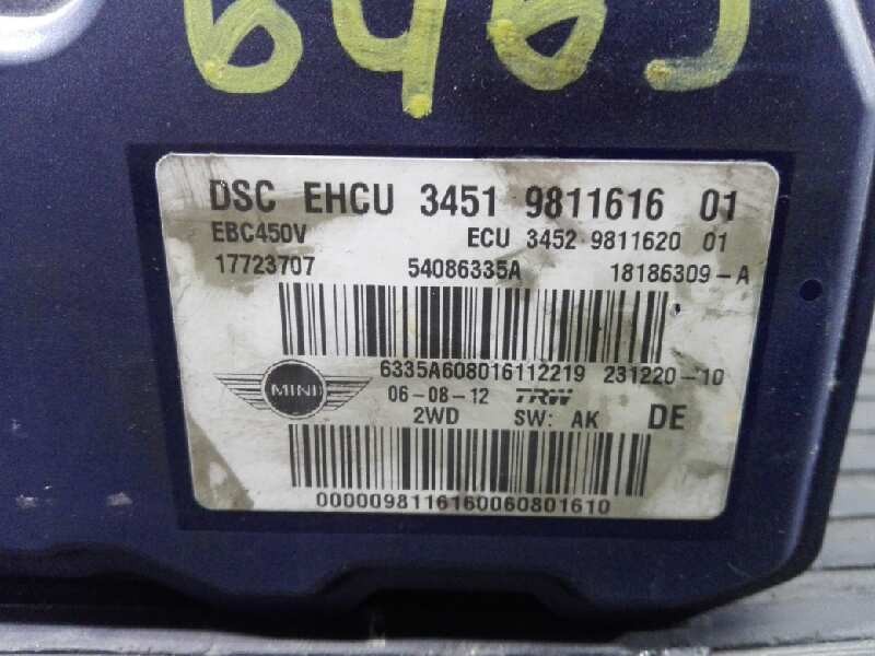 Recambio de abs para bmw mini (r56) one d referencia OEM IAM TGG1254523 3451981161601 P3-A8-23-3