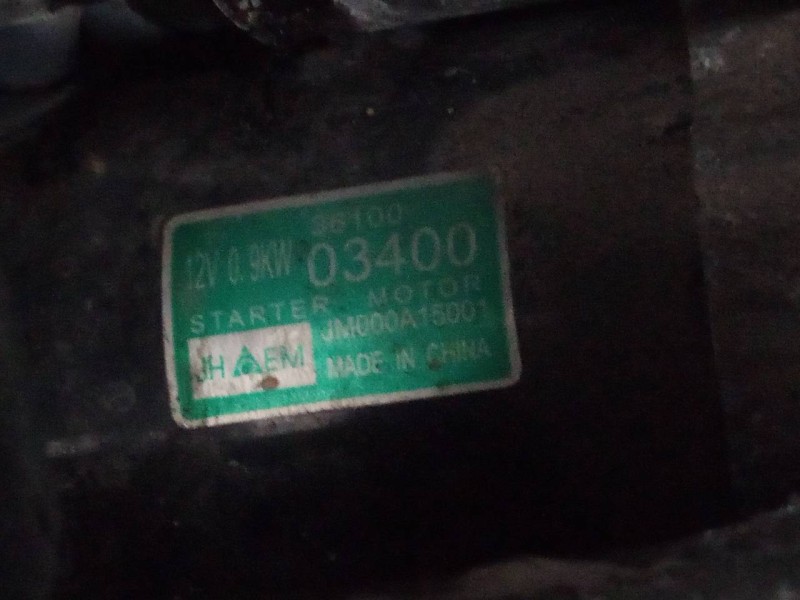 Recambio de motor arranque para kia picanto drive referencia OEM IAM 3610003400  