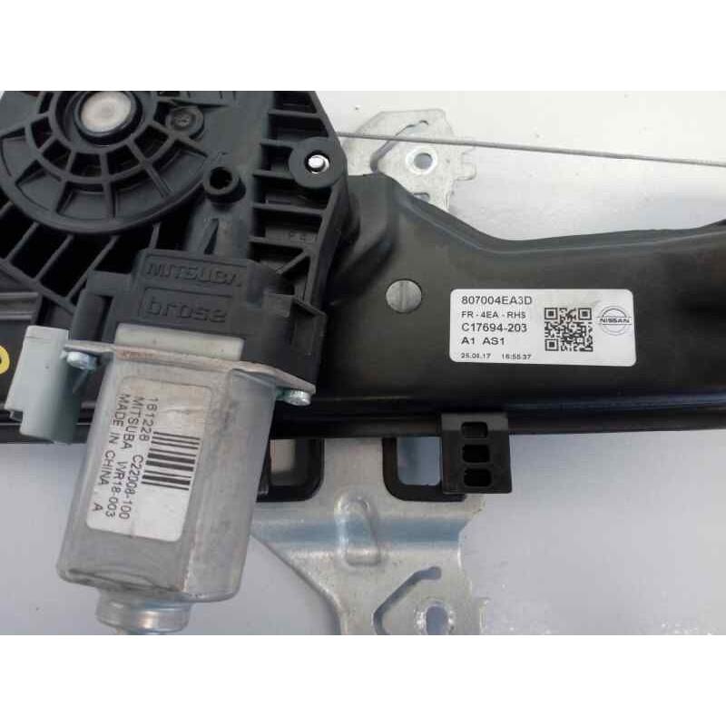 Recambio de elevalunas delantero derecho para nissan qashqai (j11) 360 referencia OEM IAM 807004EA  E2-A4-59-2