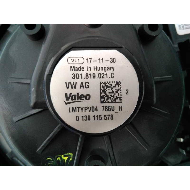 Recambio de ventilador calefaccion para volkswagen tiguan allspace(bw2) sport 4motion referencia OEM IAM 3Q1819021C 5Q0907521C E