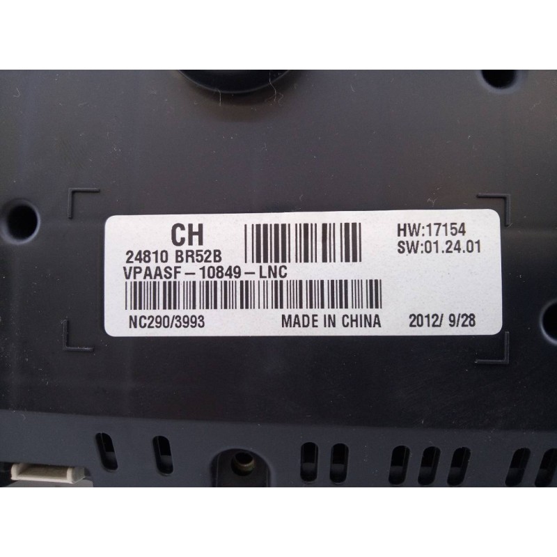 Recambio de cuadro instrumentos para nissan qashqai (j10) tekna premium referencia OEM IAM 24810BR52B  E3-B4-27-2