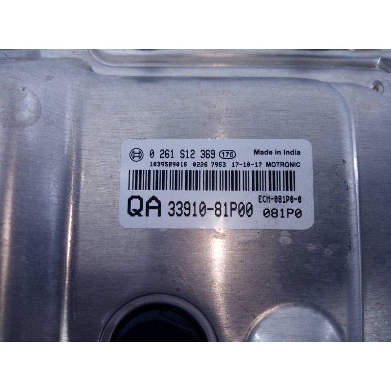 Recambio de centralita motor uce para suzuki swift (az) gle referencia OEM IAM 0261S12369 3391081P00 E3-B4-23-2