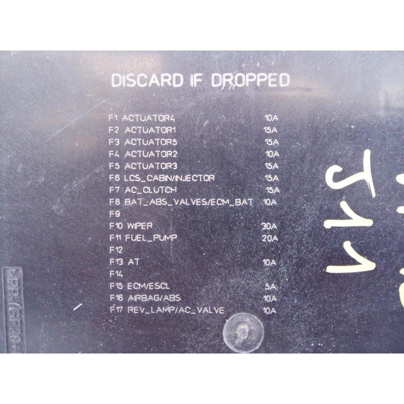 Recambio de caja reles / fusibles para nissan qashqai (j11) tekna referencia OEM IAM 284B75NA1A 2808330426 E3-B4-23-2