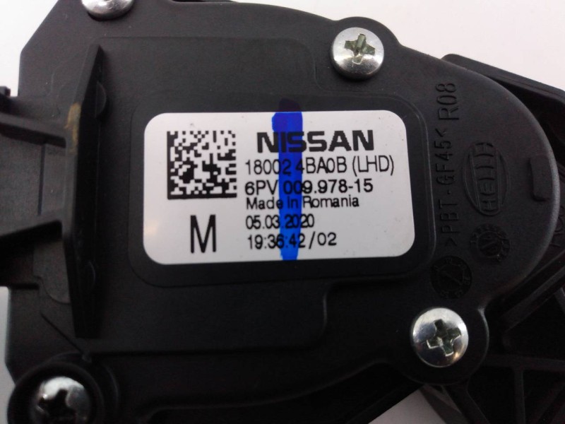 Recambio de pedal acelerador para nissan qashqai (j11) tekna referencia OEM IAM 180024BA0B 6PV00997815 E3-B4-33-4