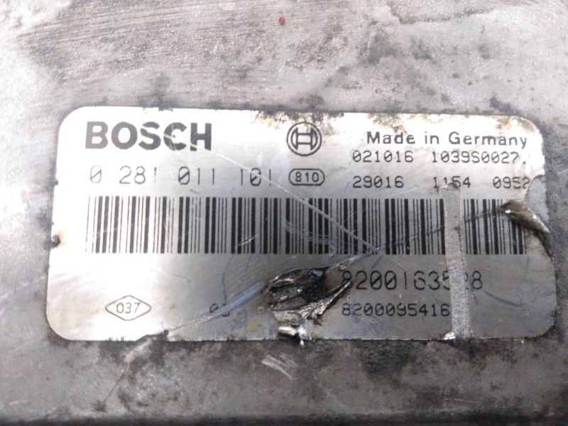 Recambio de centralita motor uce para renault laguna (b56) 1.9 dci diesel cat referencia OEM IAM 0281011101  E2-A1-34-1