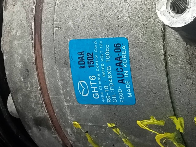 Recambio de compresor aire acondicionado para mazda 6 kombi ()(.2012) luxury referencia OEM IAM KDAA1502  P3-B2-9-4