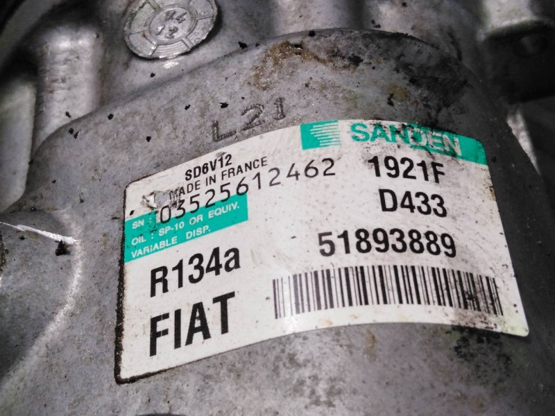 Recambio de compresor aire acondicionado para opel combo d kasten l1h1 2,4t referencia OEM IAM 51893889  P3-A1-28-3