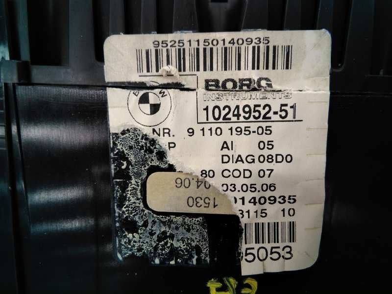 Recambio de cuadro instrumentos para bmw serie 1 berlina (e81/e87) 118d referencia OEM IAM 102495251 911019505 E3-A2-23-4