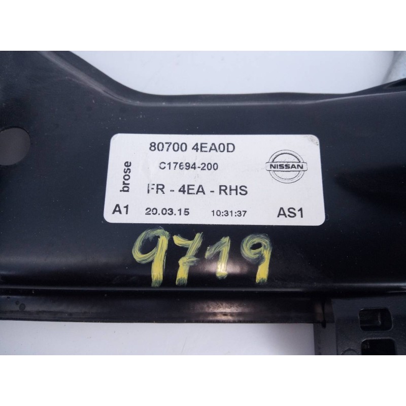 Recambio de elevalunas delantero derecho para nissan qashqai (j11) acenta referencia OEM IAM 807004EA0D  E2-A4-5-1