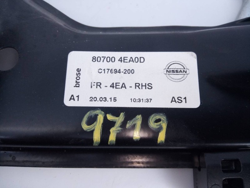 Recambio de elevalunas delantero derecho para nissan qashqai (j11) acenta referencia OEM IAM 807004EA0D  E2-A4-5-1